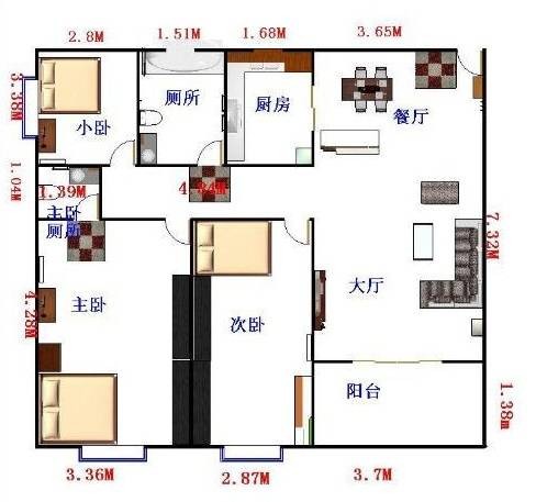 套内使用面积