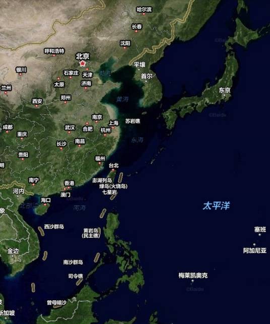中国海（泛指中国濒临的海）