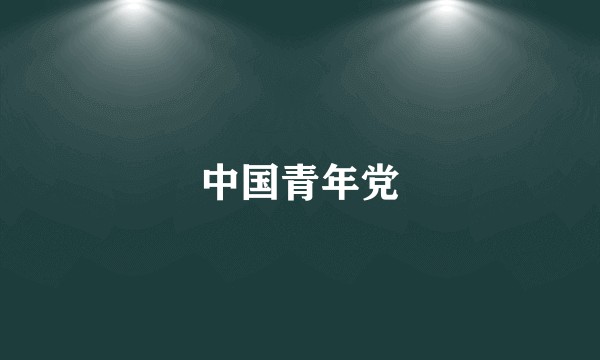 中国青年党