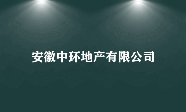 安徽中环地产有限公司
