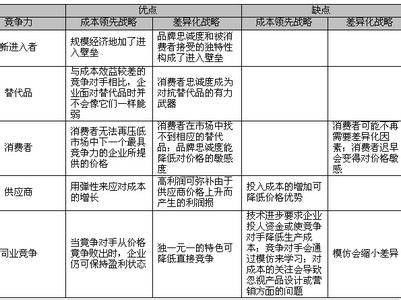 成本领先战略