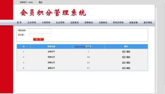 积分系统