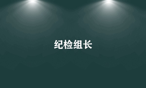 纪检组长