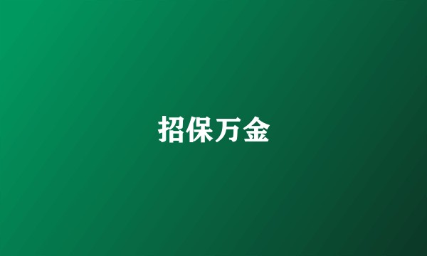 招保万金