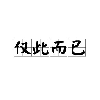 仅此而已（汉语词语）