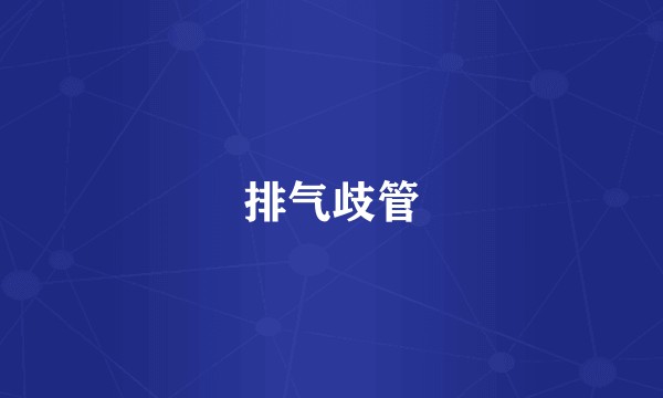 排气歧管
