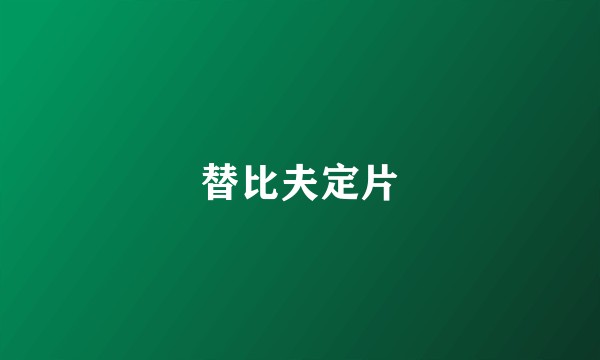 替比夫定片
