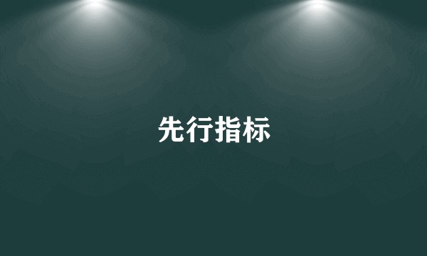 先行指标