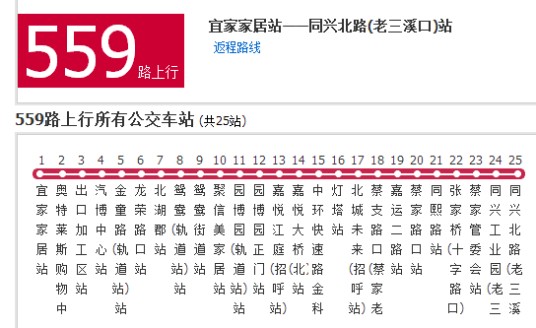 重庆公交559路