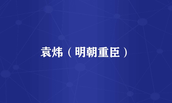 袁炜(明朝重臣)