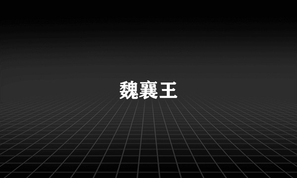 魏襄王