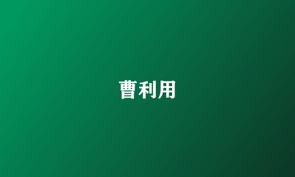 曹利用