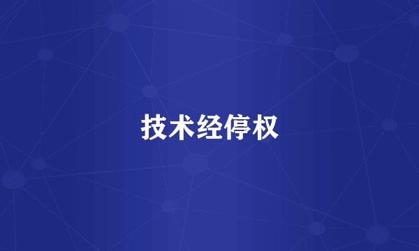 技术经停权