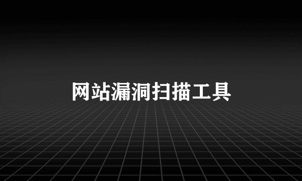 网站漏洞扫描工具