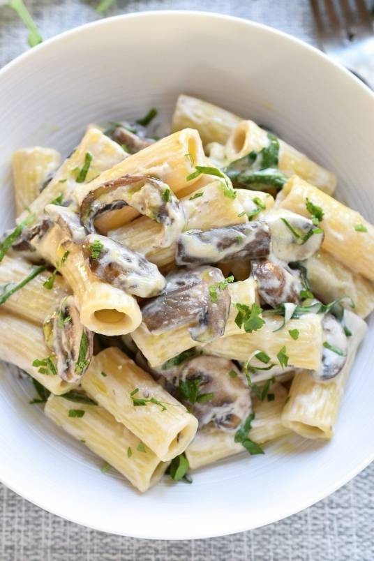 奶油蘑菇意大利面