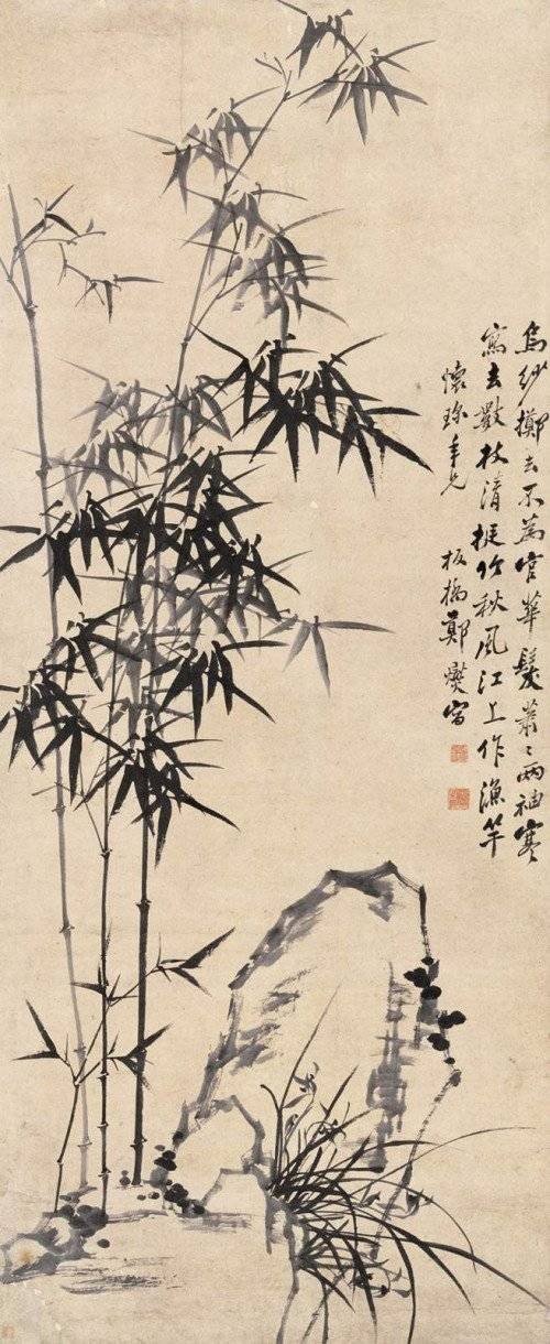 墨竹图（四川博物馆文物）