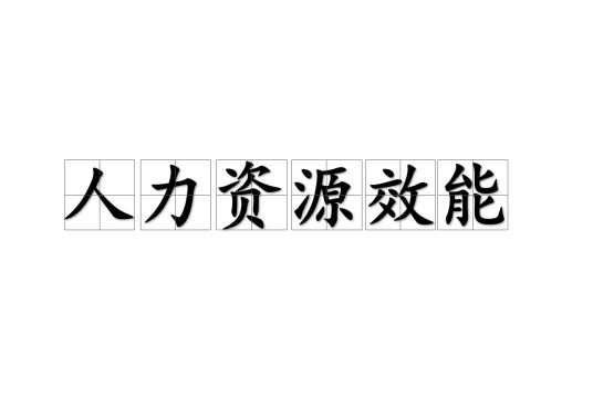 人力资源效能(组织管理名词)