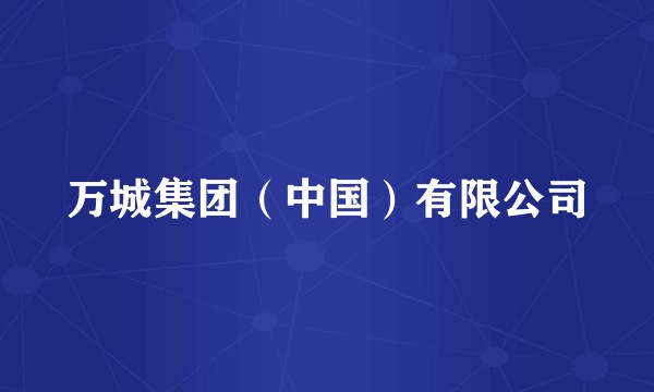 万城集团（中国）有限公司