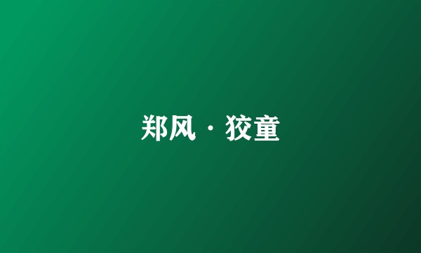 郑风·狡童