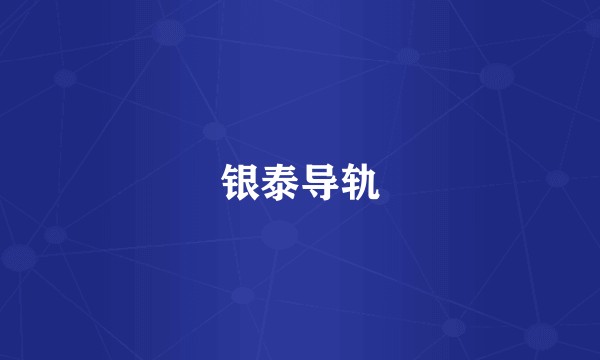 银泰导轨