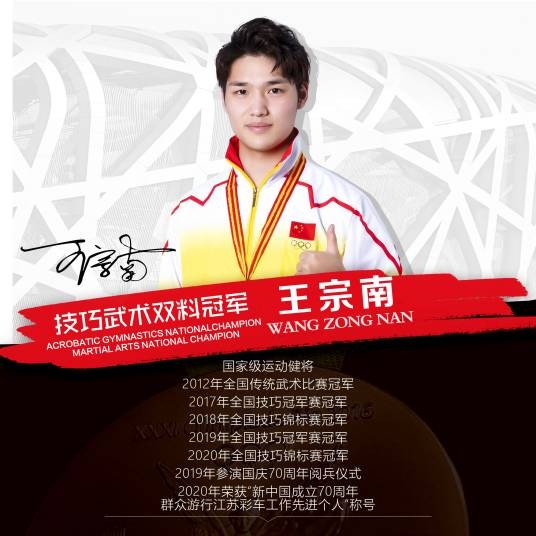 王宗南(全国武术冠军&技巧冠军)