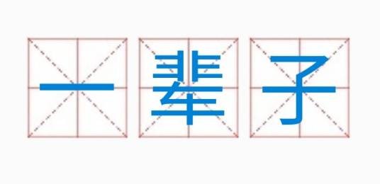 一辈子（汉语词汇）