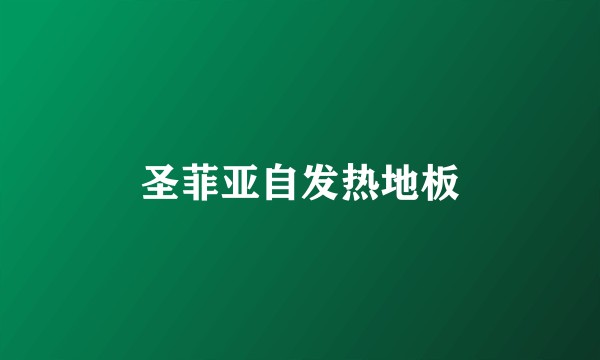 圣菲亚自发热地板
