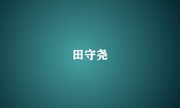 田守尧