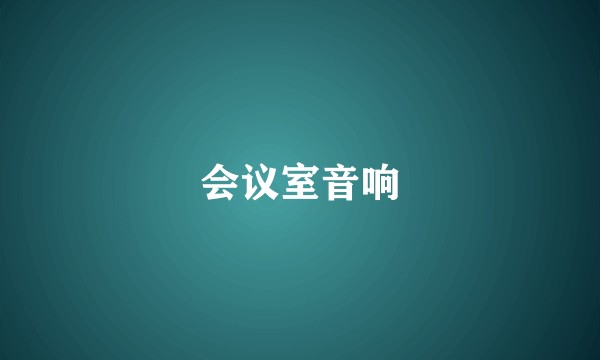 会议室音响