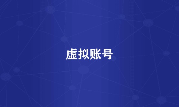 虚拟账号