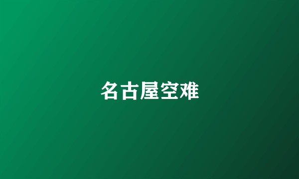 名古屋空难