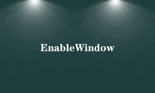 EnableWindow