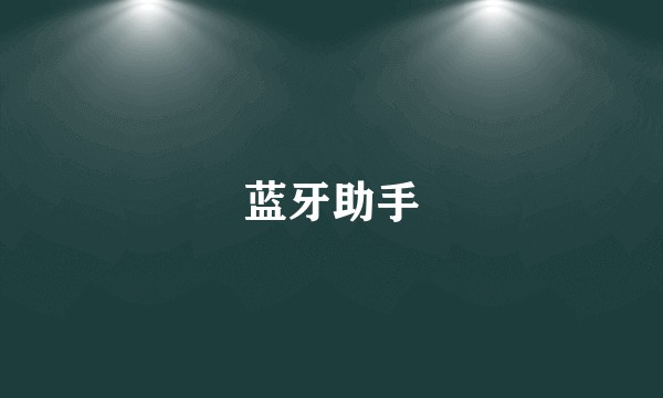 蓝牙助手