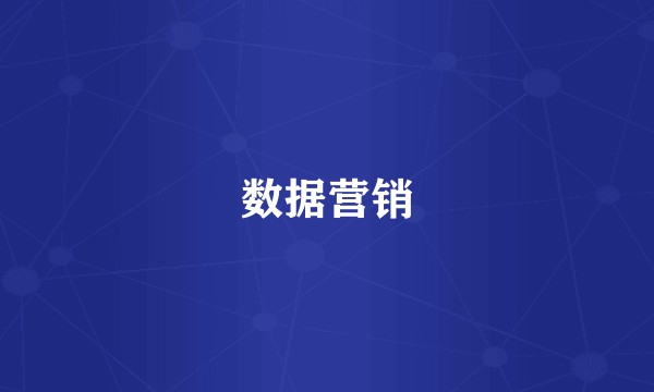 数据营销