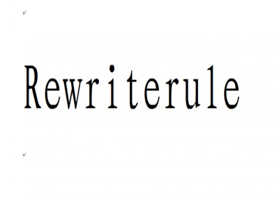 Rewriterule
