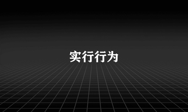 实行行为