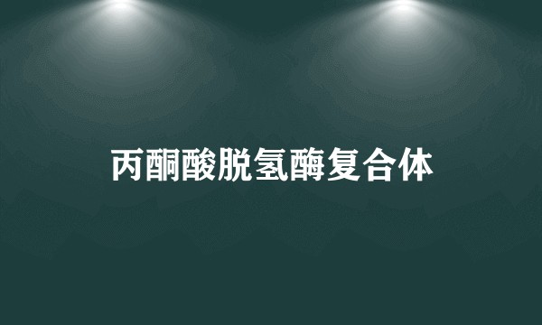 丙酮酸脱氢酶复合体
