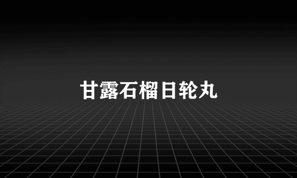 甘露石榴日轮丸