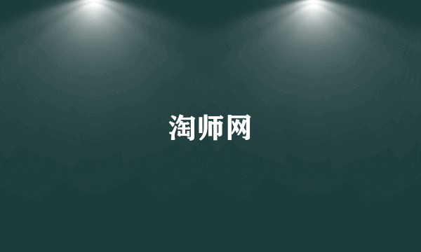 淘师网