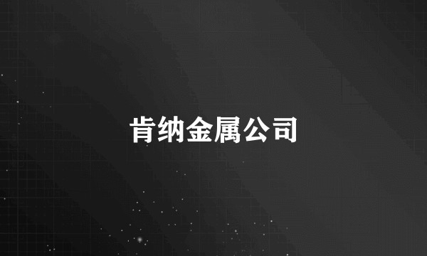 肯纳金属公司