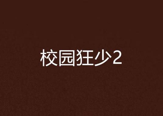 校园狂少2
