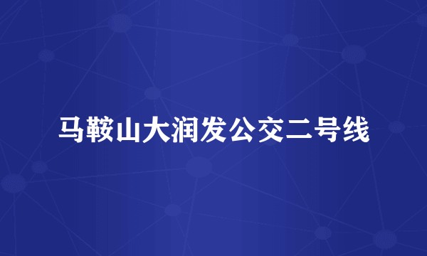 马鞍山大润发公交二号线