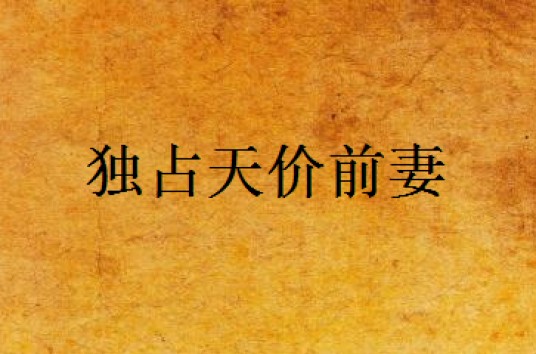 独占天价前妻