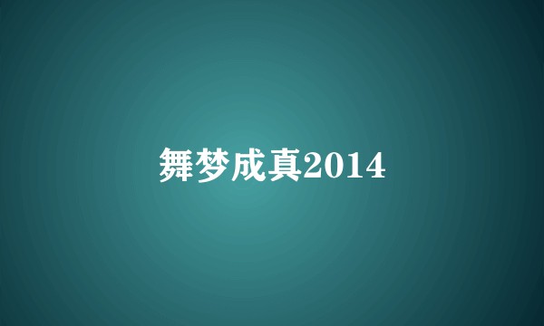 舞梦成真2014