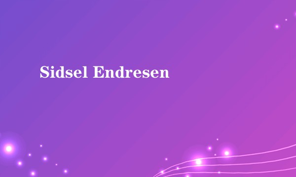 Sidsel Endresen