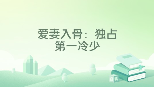 爱妻入骨：独占第一冷少