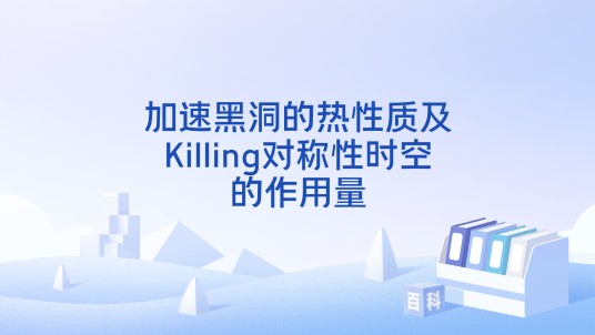 加速黑洞的热性质及Killing对称性时空的作用量