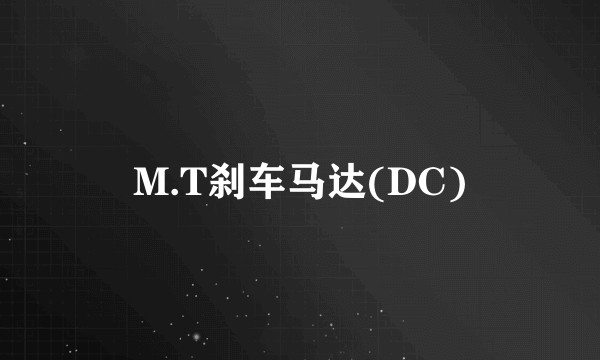 M.T刹车马达(DC)