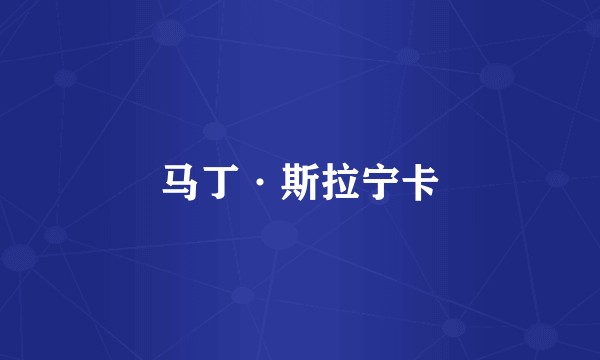 马丁·斯拉宁卡