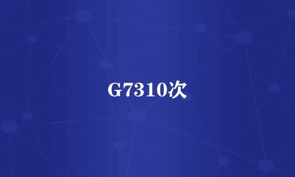 G7310次